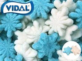 Vidal Gummi Glitter Snowflakes 1 Lb